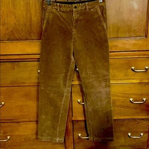 Brooks brother boys size 14 tan wide wale cords